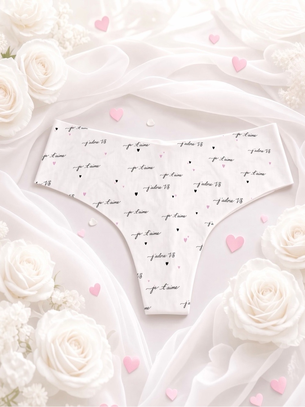 Victoria’s Secret - Je t’aime French for “I Love You” VS Thong